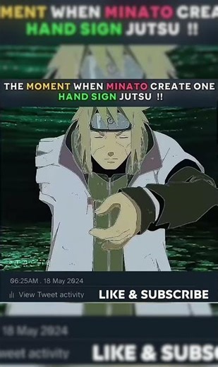 minato creates one hand jutsu