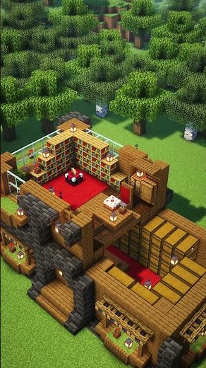 Minecraft: A Chic House Tutorial spruce wood house🏠