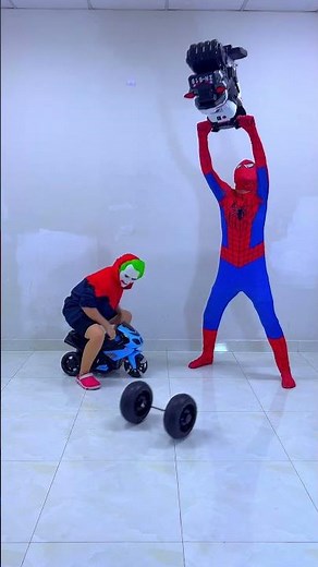 funny Spiderman whell came off