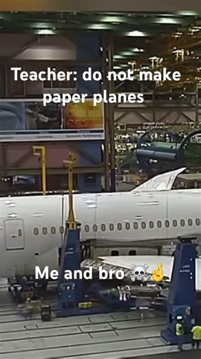 I like making paper planes with bro