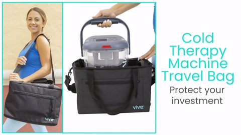 Vive Travel Bag for Ice Therapy Machine - Fits Polar Active, Ossur Cold Rush, Nehoo, More - Travel Storage for After Surgery
