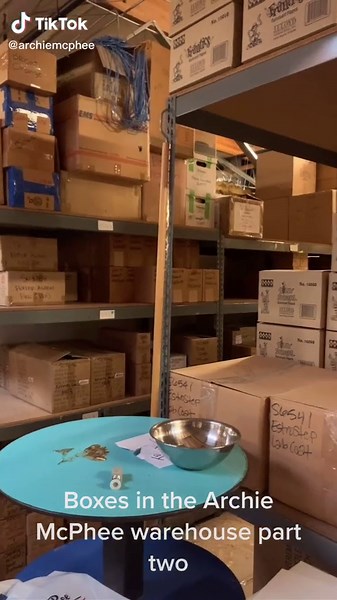 Boxes in the Archie McPhee warehouse part 2 #inventory #seattle #archiemcphee