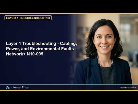 Layer 1 Troubleshooting - Cabling, Power, and Environmental Faults - Network+ N10-009