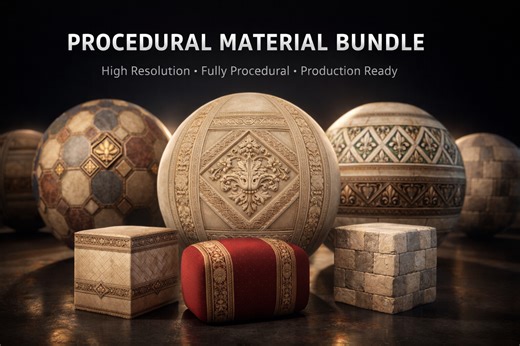High-End Procedural Material Bundle – PBR Surfaces, Abhishek