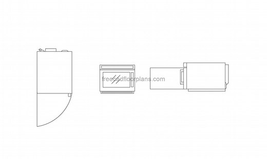 Microwave Oven - Free CAD Drawings