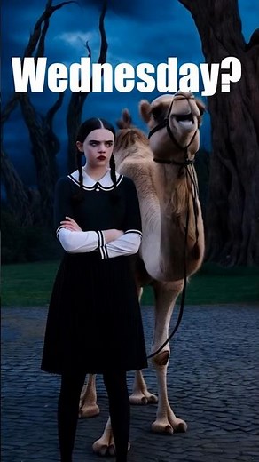 ✨ Wednesday Funny Memes 🎭 When Wednesday Meets a Camel🖤 The Ultimate Hump Day Meme🐪 #wednesday #meme
