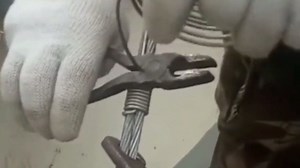 电线杆拉线的一种快速缠绕捆扎手法