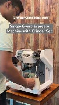 Best Single Group Machine with Grinder Combo for Your Cafe | Commercial Built with 200 Cups Per Day