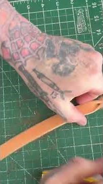 How to do a mystery braid in leather | blood braid |bdiamondleather | Leathercraft