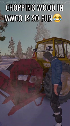 My Winter Car Online Wood Chopping #shorts #mwc #mywintercar