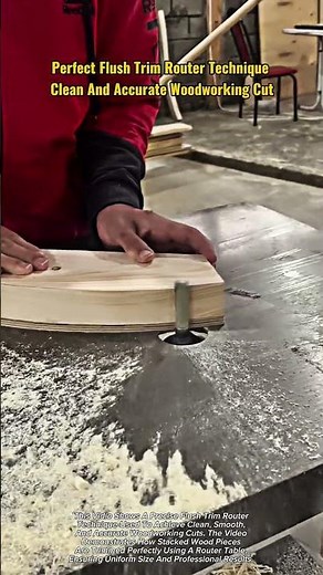 Perfect Flush Trim Router Technique | Clean and Accurate Woodworking Cut