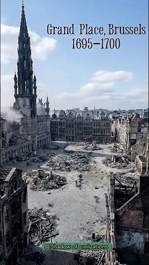 Destroyed in Days… Rebuilt Into a Masterpiece! #history #facts #grandplace #brussels #belgium