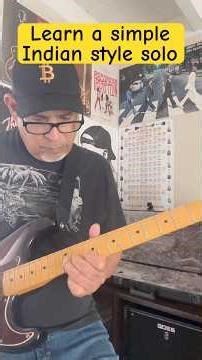 Beginner Guitar Lessons: learn this simple Indian sounding guitar solo