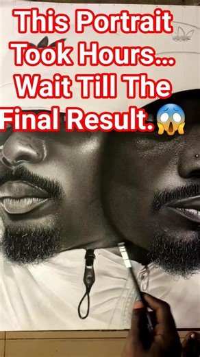 This Portrait Took Hour 😱 Watch The Full Hyper-Realistic Portrait Process from start to finish 👇👇