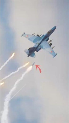 Su-39 Attack Plane Hit By Missile Loses Control