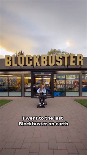 The LAST Blockbuster on Earth still exists… and I got to visit while in Bend! What a blast from the past! 😱 If you could bring one thing from the 90s back, what would it be? | Chelsea Bear - Disabled Content Creator
