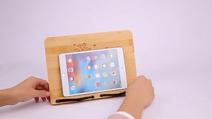 Watch MEGREZ Bamboo Foldable Book Stand Reading Frame Rest Holder on Amazon Live
