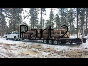 4k HD: Part 2 Loading massive logs for lumber. By yourself.