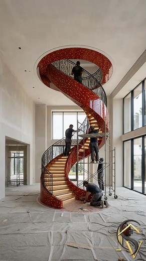 Million-Dollar Spiral Staircase Build 🔥 Luxury Home Transformation You’ll Never Forget