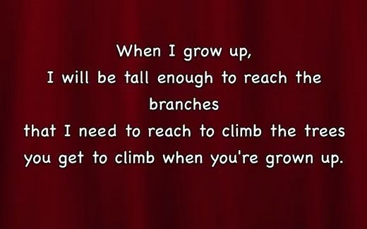 Matilda - When I Grow Up with lyrics玛蒂尔达 音乐剧