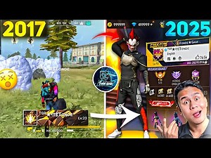 Free Fire Players 2017 Vs 2025 ☠️| Searching 2017 Old Players Id In 2025 |‪@TondeGamer‬