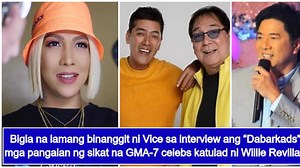 Vice Ganda suddenly mentions Willie Revillame & ‘Dabarkads’ in an interview