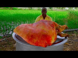 7 KG FULL LEG FRY | Pork Leg Roast | Crispy Pig Leg cooking prepared by uncle