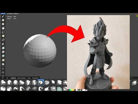 How to make resin figures for 3D printing with Blender - All about the process