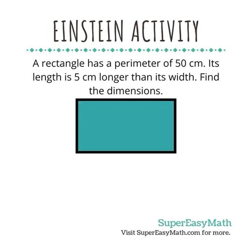 Find the dimensions... #mathwithtiffany #math #supereasymath #tiffany #einsteinactivity