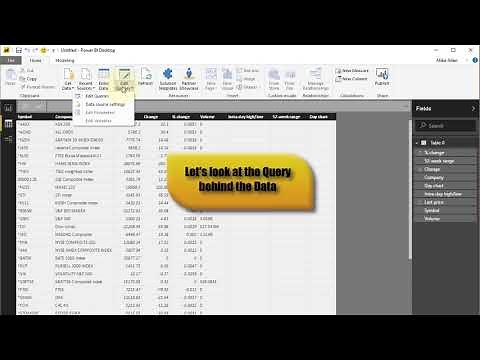 Power BI - Scraping The Web