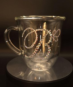Custom Swarovski® Crystals Glass Mug, Personalized Bling Coffee Mug, Gift - Etsy Canada