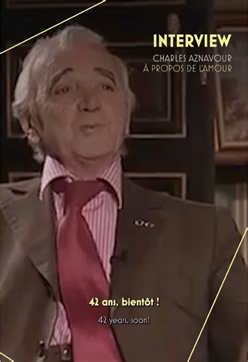 Aznavour en interview sur sa vision de l’amour ❤️