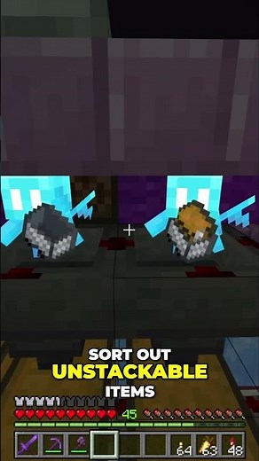 How I sort UNSTACKABLE ITEMS in #minecraft!