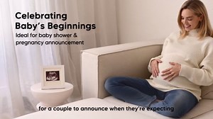 KeaBabies Baby Sonogram Picture Frame - Modern Ultrasound Picture Frames for Mom to Be, First Pregnancy Gifts for Expecting Mom & First Time Dad, Baby Gender Reveal Gifts (Alpine White)