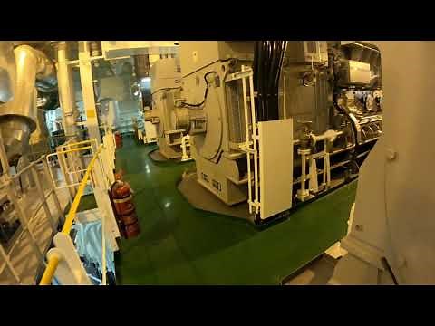 ENGINE ROOM TOUR (LPG VESSEL)