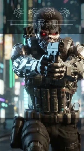 👨Human/Machine hybrid. Efficiency levels: Maximum. #shorts #cinematic #ironmaiden