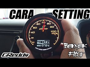 Cara setting greddy water temperature gauge