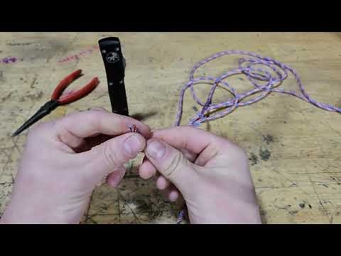 Fitting 550 Paracord Through A Microtech Lanyard Hole