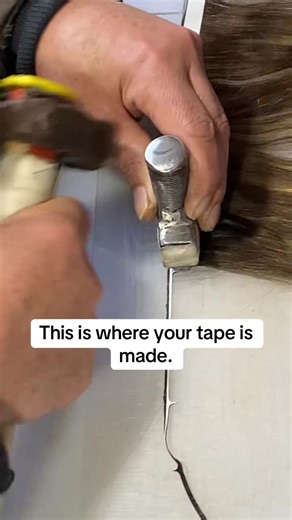This is where your tape is made. #hairextensions #hairtransformation #hairextensionsalon #hairstyle #stylist