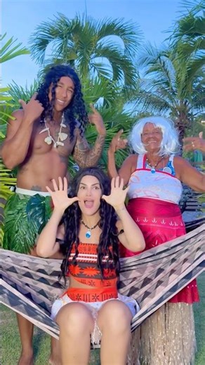 E vamos finalizar a semana cheia de alegria e diversão 🤩 ♥️. @ApolloSant #moana #humor #viral