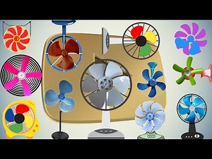 Colours Fan Spinning Falling Down