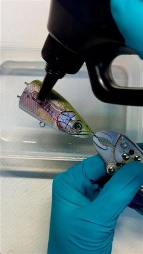 Painting a Realistic Rainbow Trout Lure | Modifying a Temu Lure Blank #customfishinglures #swimbait