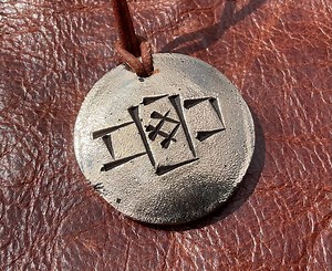 Protection - Bronze Cuneiform Pendant