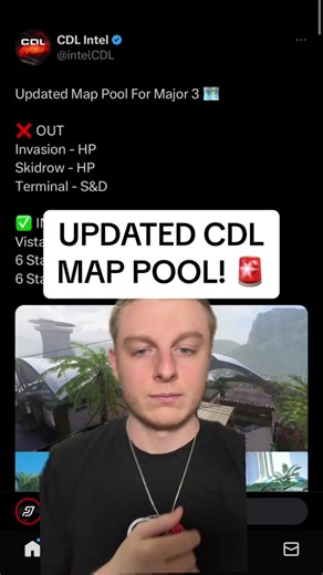 UPDATED CDL MAP POOL FOR MAJOR 3! Is this a W or L in your opinion? 🤔 #callofduty #cdl2024 #codleague #callofdutyleague #mw3 #optictexas