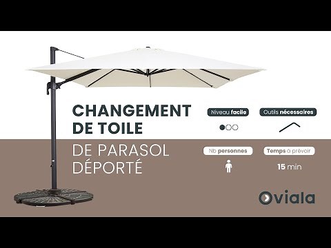 TUTO- Changez la toile de votre parasol déporté ⛱️