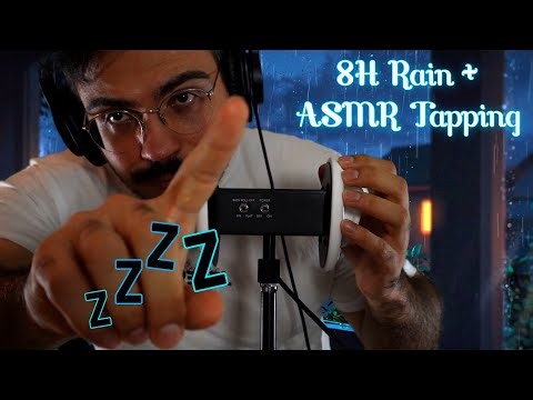 8H ASMR Rain & Tapping – Fall Asleep Instantly 🌧️
