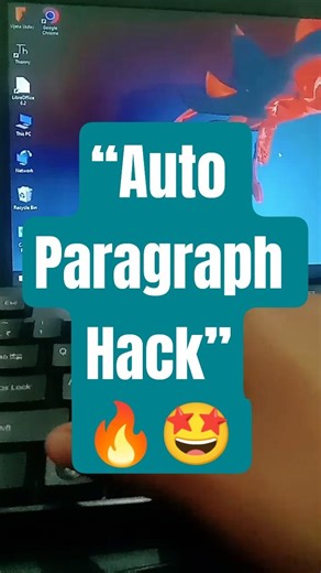 “DT F3 = Instant Paragraph Trick ⚡”|#Shorts #ComputerTips #ShortcutKeys #DTF3 #Writer #TechTips