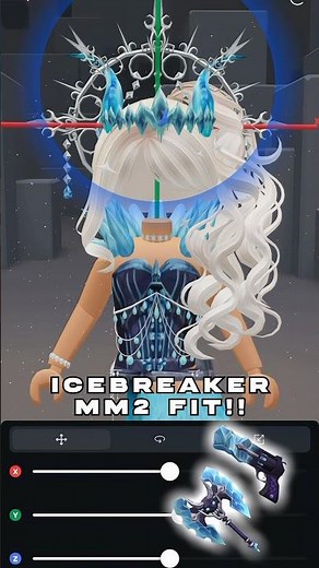 Styling icebreaker set in MM2!!🧊 #roblox #robloxshorts #murdermystery2 #mm2 #fyp #robloxoutfits