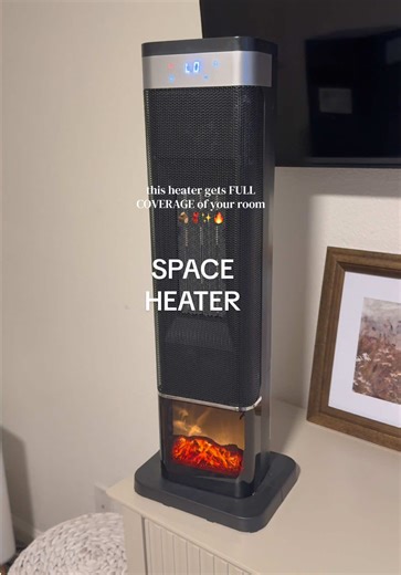 Cold corners = not a problem anymore🙌 my room is finally so toasty warm!! #spaceheater #heater #oscillatingheater #coldweather #homefinds