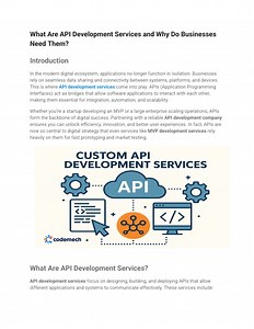 What Are API Development Services and Why Do Businesses Need Them_ - SlideServe